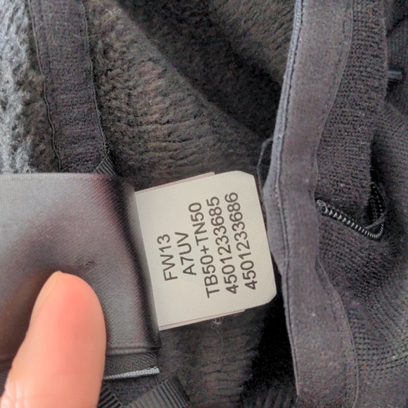 The North Face Womens Black Neck Zip Kangaroo Pockets Fleece Pull Over Size M - Picture 11 of 12